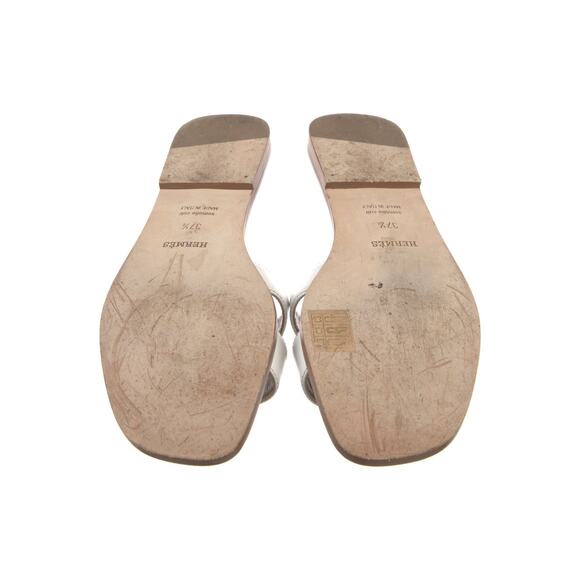 ❤️Hermès White H Oran Slides❤️ - Picture 5 of 5